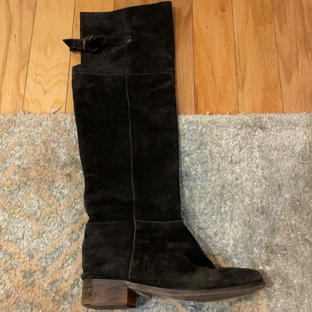 Black knee high boots